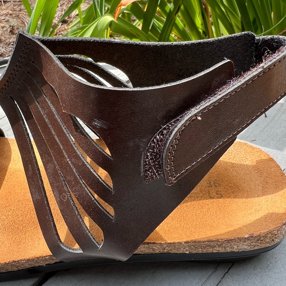 Naot Mint Red Gladiator Leather Sandals - Picture 7 of 10